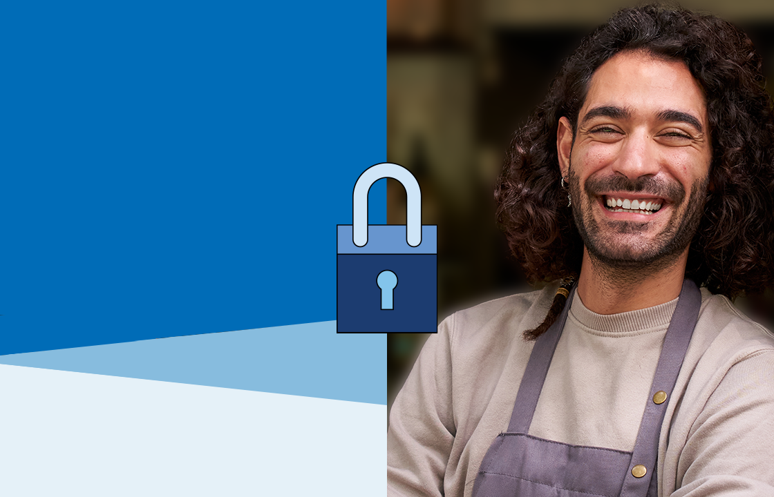 small business owner man smiling